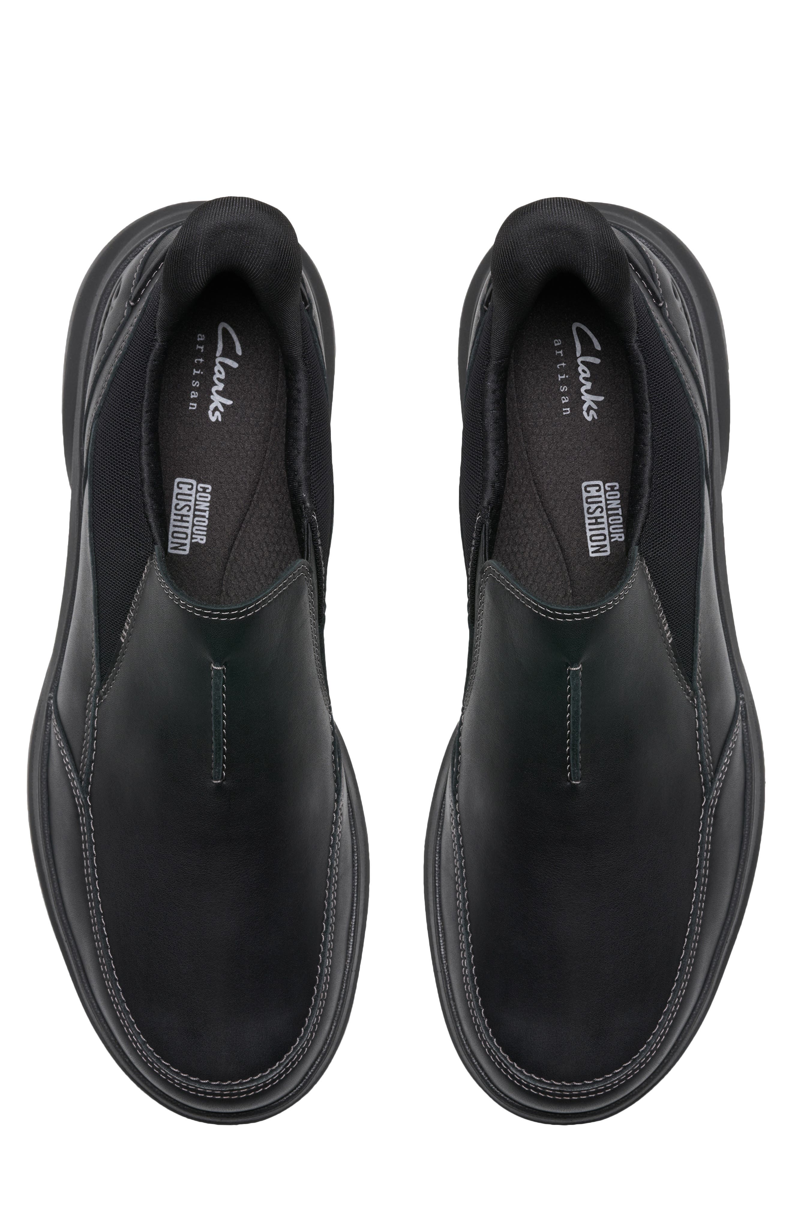 Clarks<sup>®</sup> Mullan Step Sneaker, Alternate, color, Black Leather