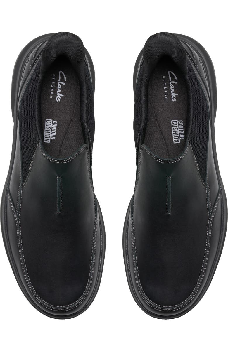 Clarks<sup>®</sup> Mullan Step Sneaker, Alternate, color, Black Leather