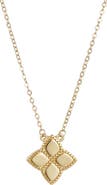 Adornia Pointed Clover Pendant Necklace