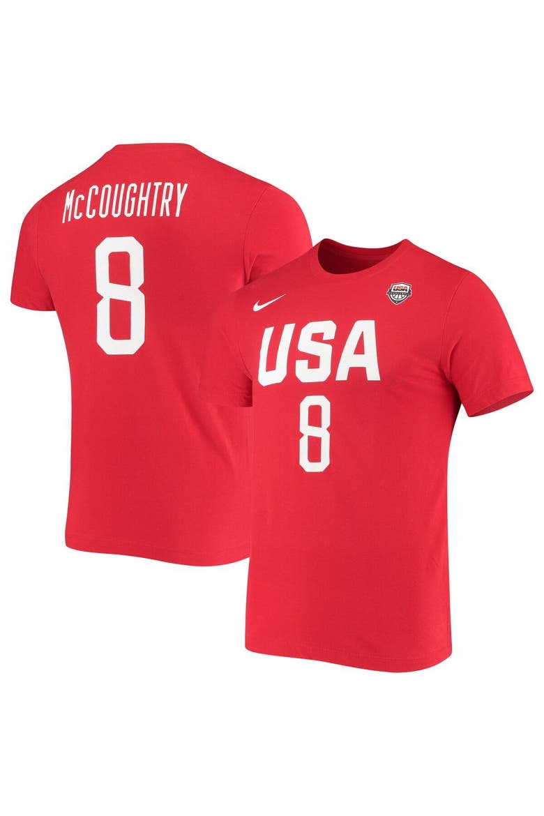 Women's Nike Angel McCoughtry USA Basketball Red Name & Number Performance T-shirt, Main, color, Red