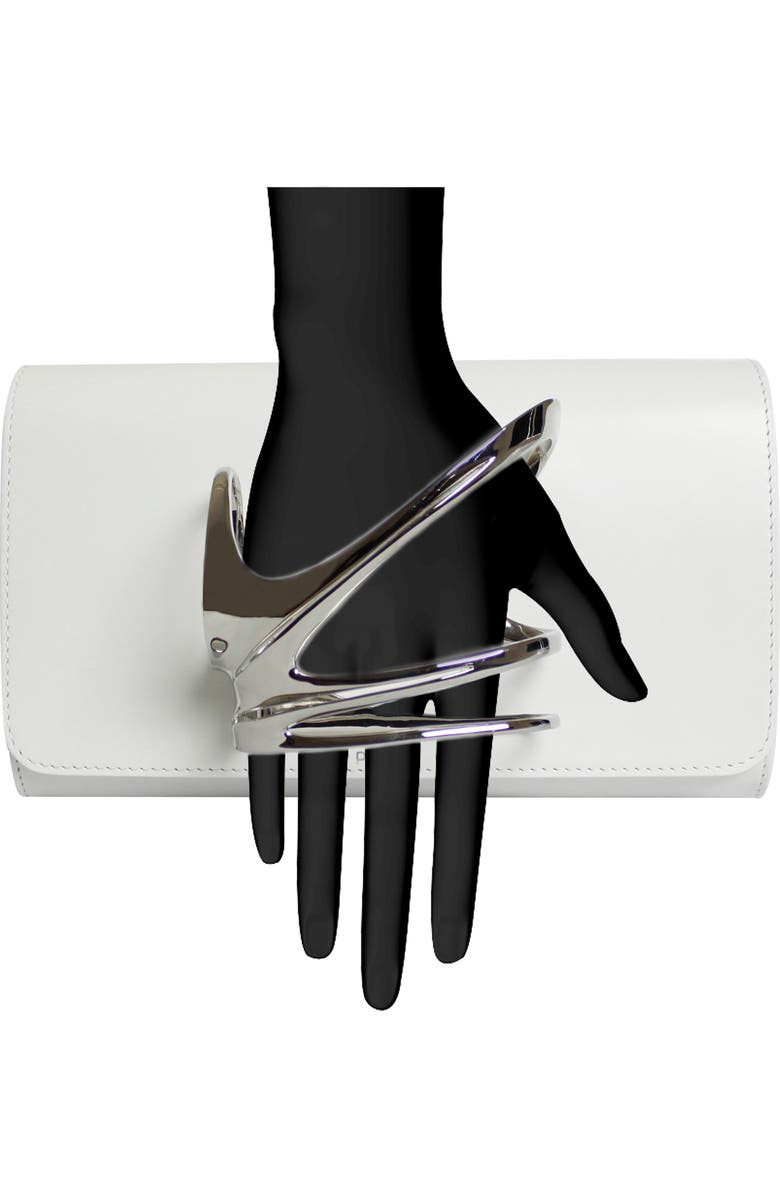 PERRIN PARIS ZAHA HADID LOOP CLUTCH, Alternate, color, White