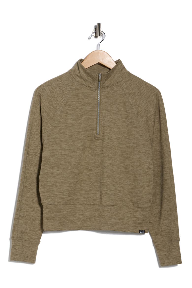 Space Dye Half Zip Sweatshirt, Alternate, color, UTILITY GREEN SPACE
