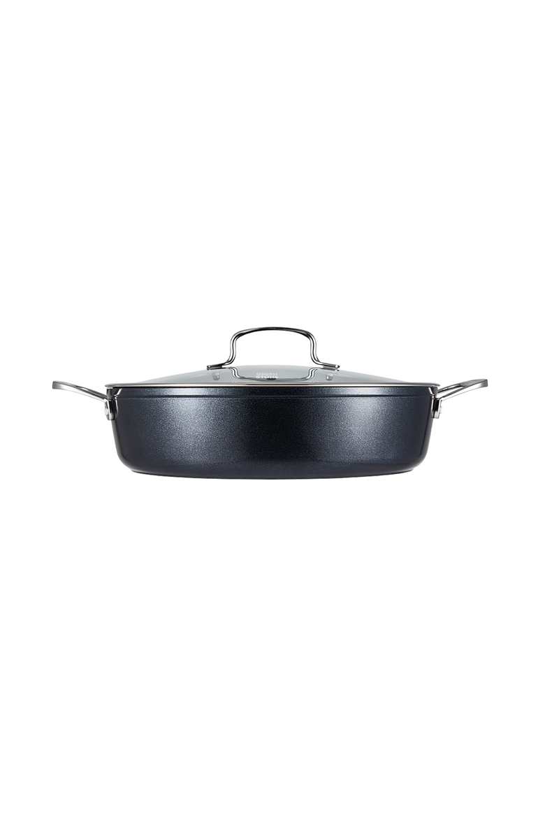 GREEN STONE™ 6.1 Qt. Ultimate Pan with lid, Main, color, Black