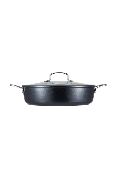 Cuisine::pro ® Green Stone™ 6.1 Qt. Ultimate Pan With Lid In Black
