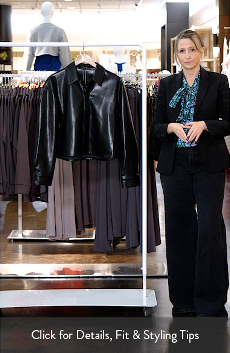 The Brady Faux Leather Shirt Jacket, sales video thumbnail