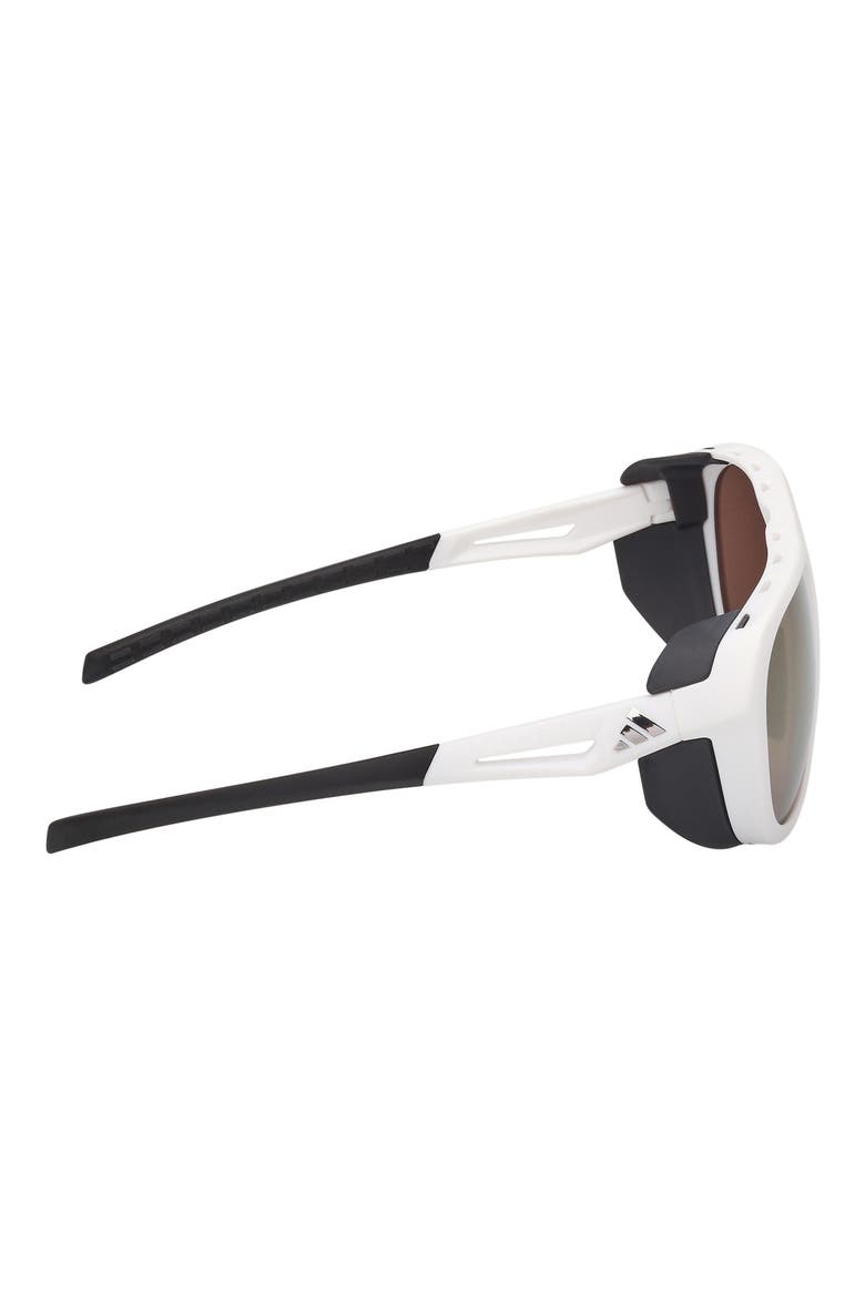 60mm Pilot Sunglasses, Alternate, color, WHITE / BROWN MIRROR