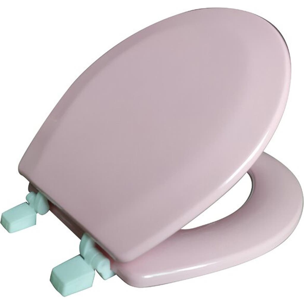 J&v Textiles J And V Textiles Round Wood Toilet Seat In Pink
