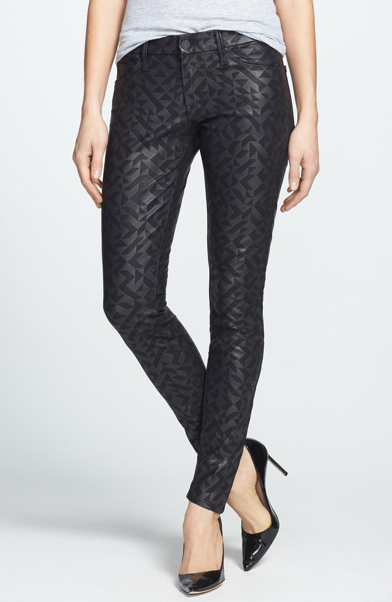 MOTHER 'The Looker' Coated Skinny Jeans, Main, color,