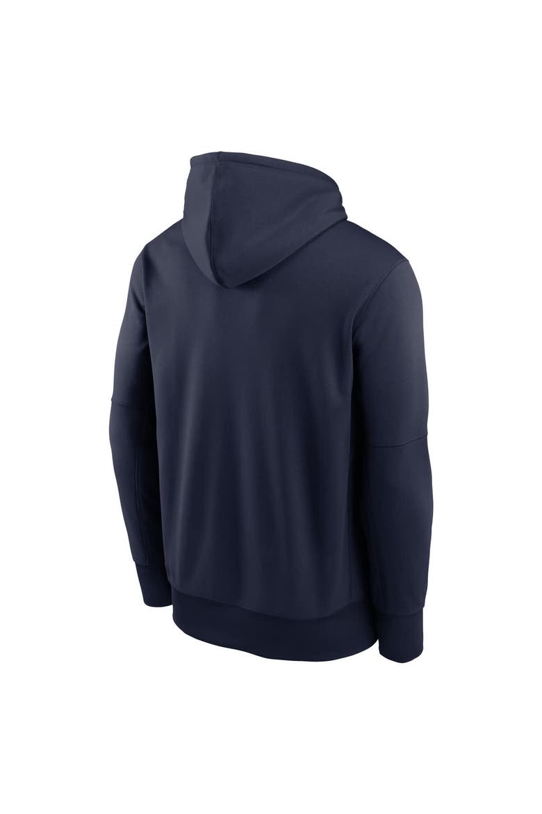 Men's Nike Navy Denver Broncos Toss Sweep Performance Pullover Hoodie, Alternate, color, Navy