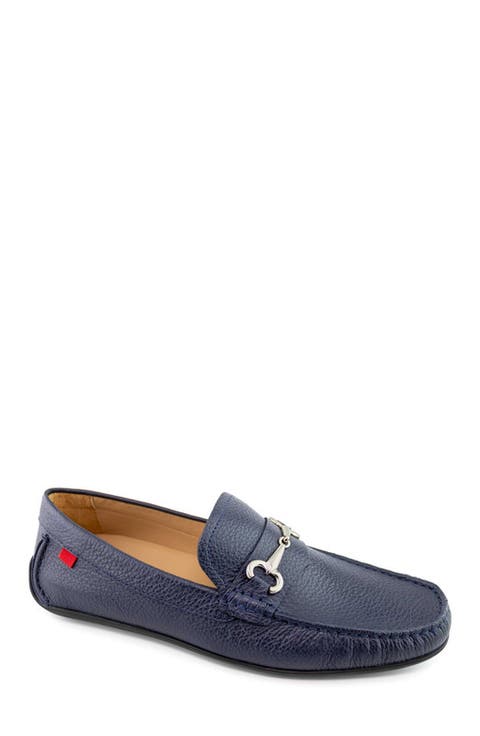 Wall Street Leather Buckle Loafer