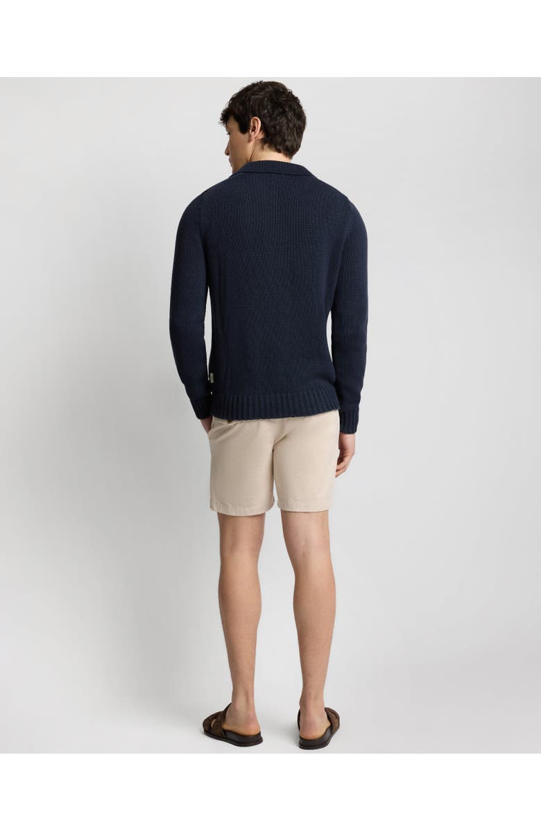 Onia Ultra Soft Cotton Johnny Polo, Alternate, color, Midnight