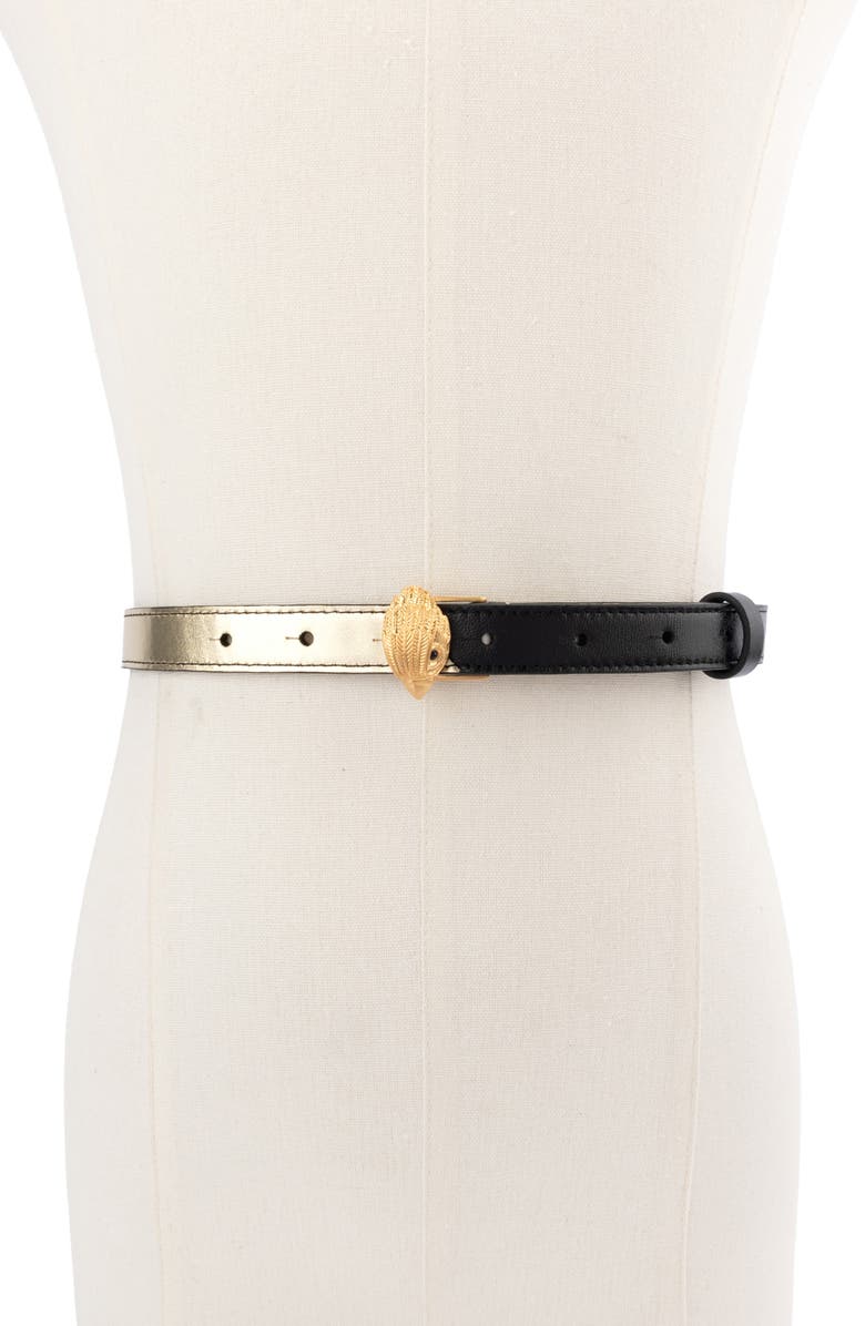 Patchwork Eagle Leather Belt