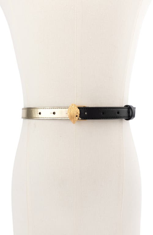 Kurt Geiger London Patchwork Eagle Leather Belt