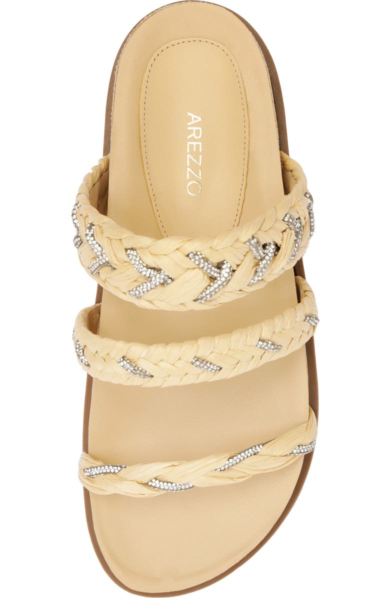 Arezzo Mila Flatform Slide Sandal, Alternate, color, Beige