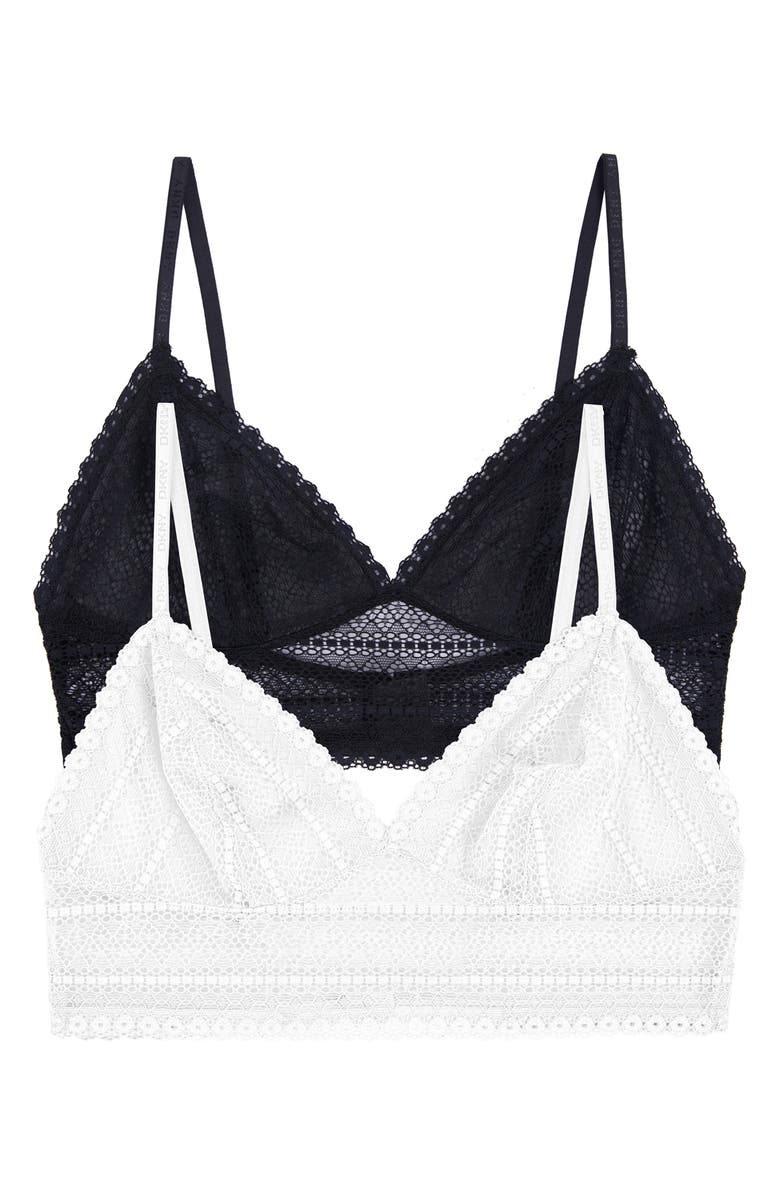 DKNY Table Tops Lace Bralette, Main, color, 