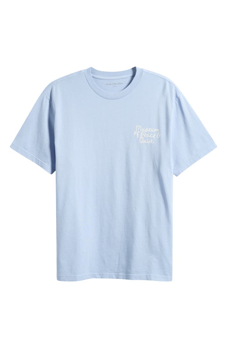Museum of Peace & Quiet Scribble Cotton Graphic T-Shirt, Main, color, Baby Blue