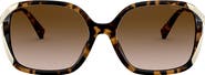 COACH 57mm Square Sunglasses