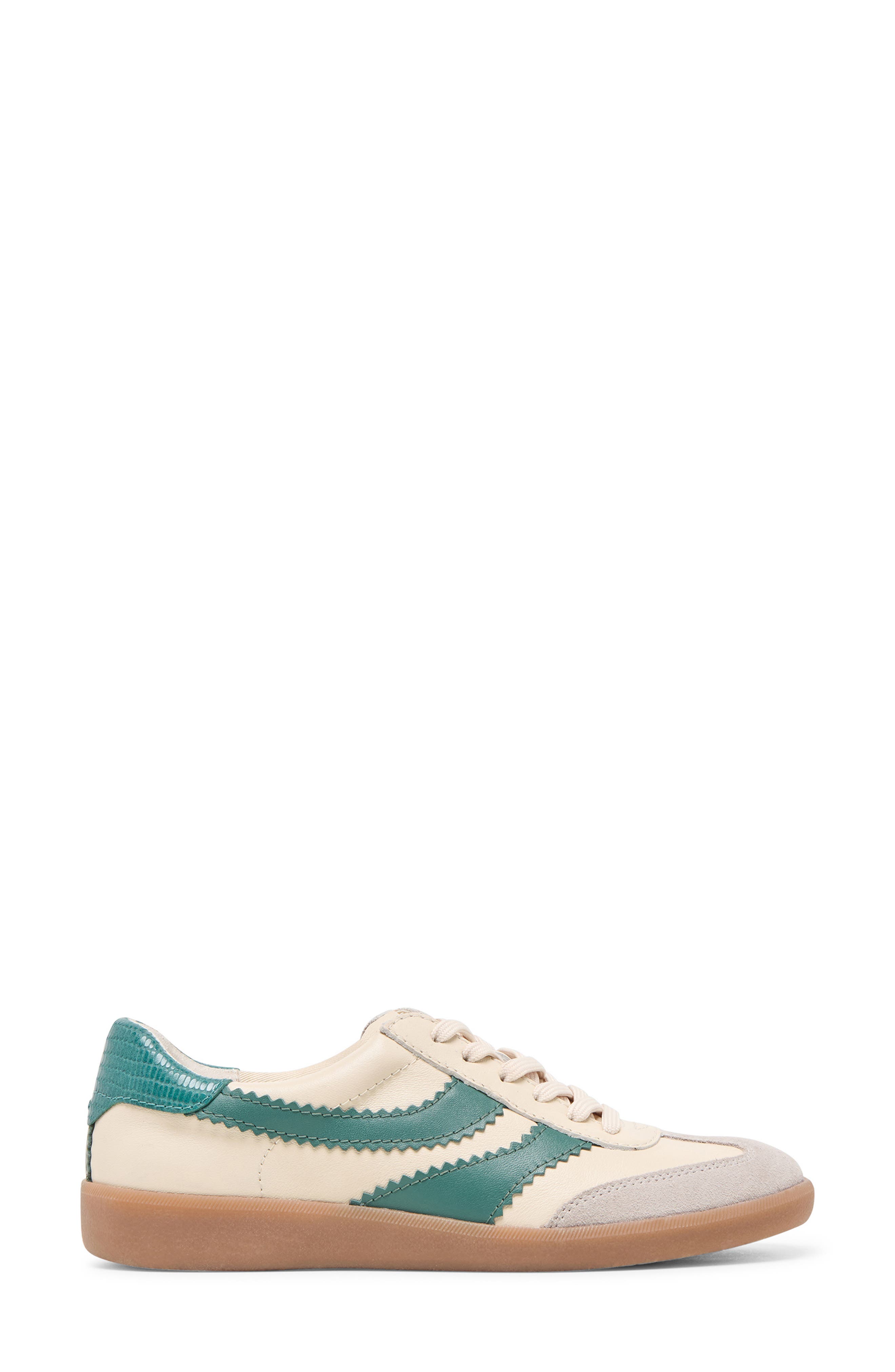 Merit Sneaker, Alternate, color, WHITE/GREEN LEATHER