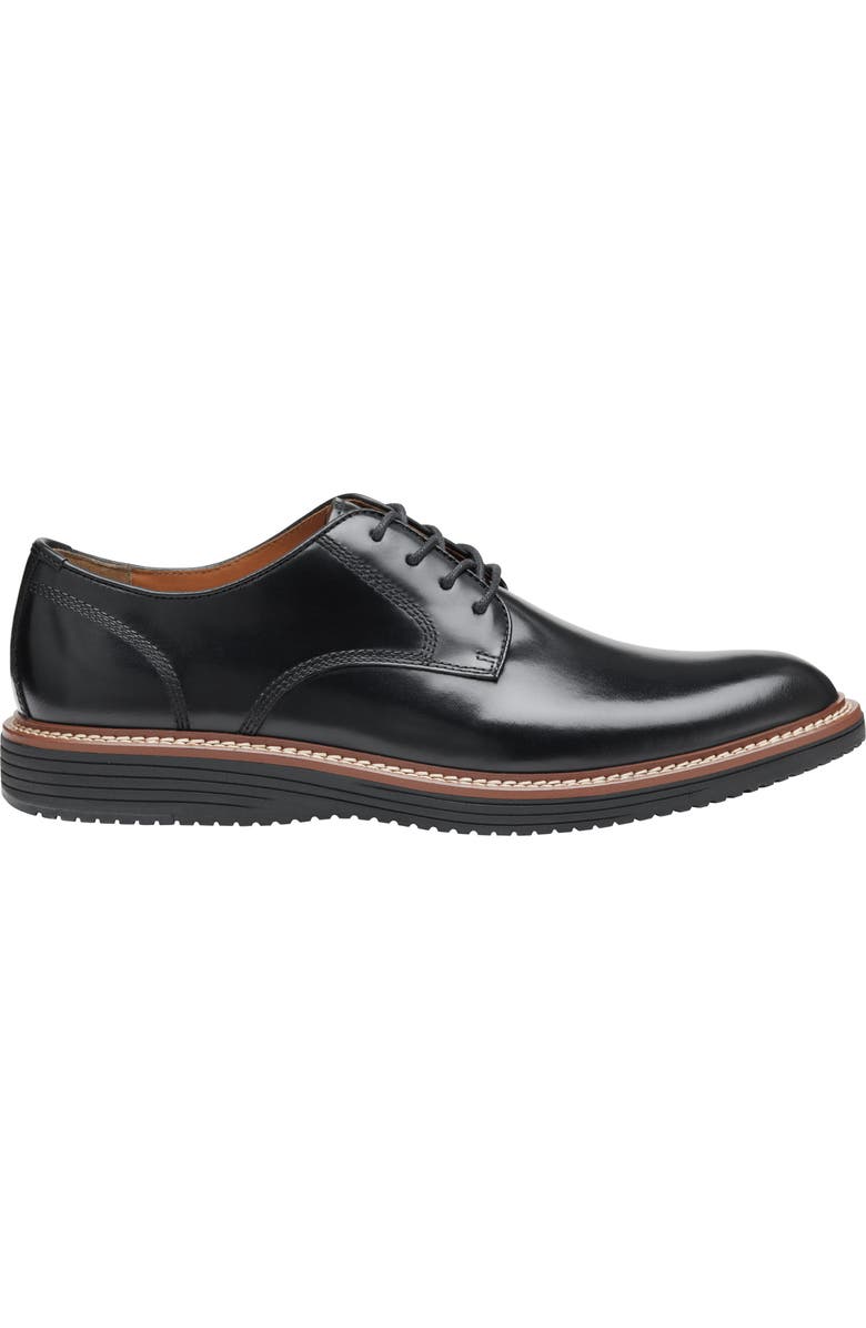 Johnston & Murphy Upton Plain Toe Derby, Alternate, color, Black Full Grain Bl