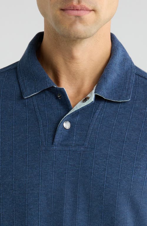 Tommy Bahama New Las Arias Long Sleeve Cotton Blend Polo In Blue