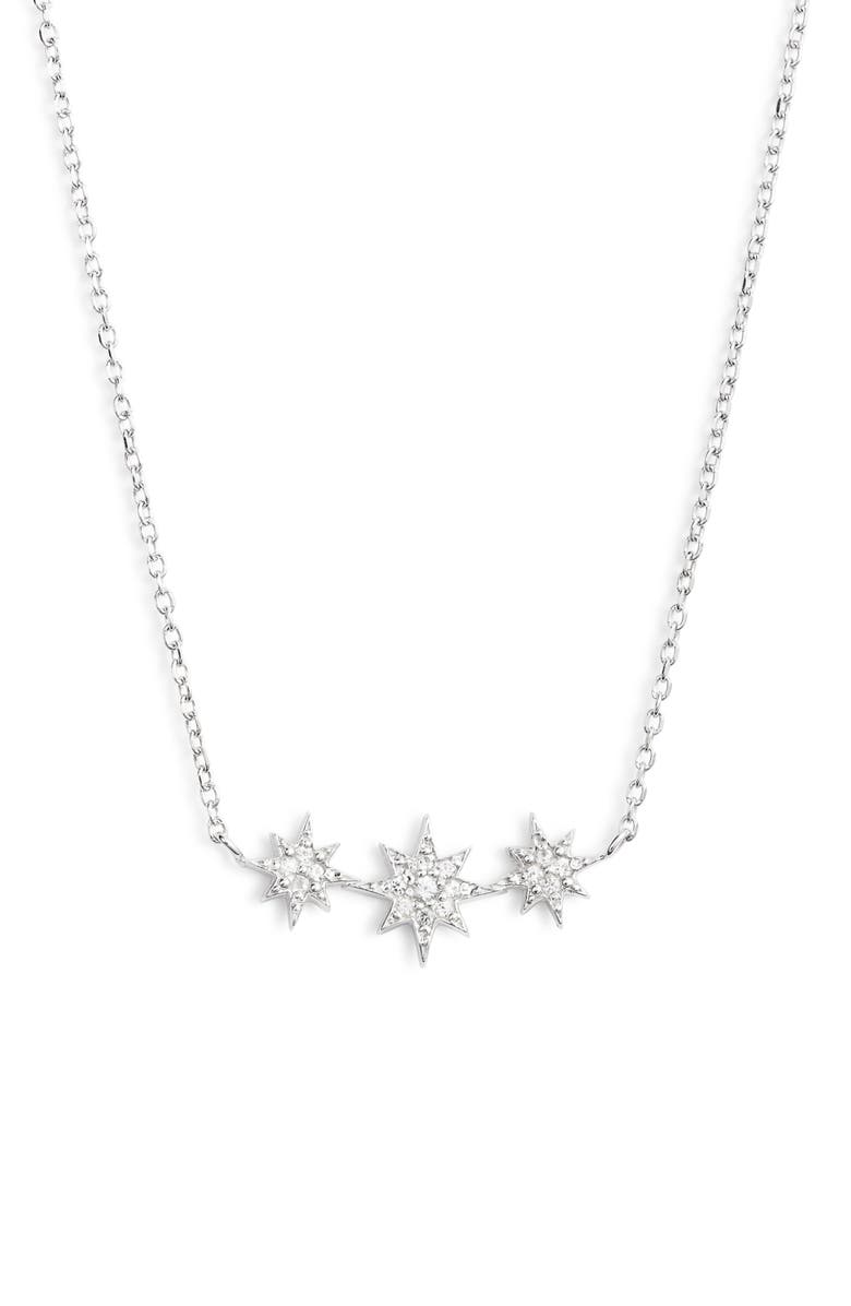 Anzie North Star Micro Starburst Necklace, Main, color, 