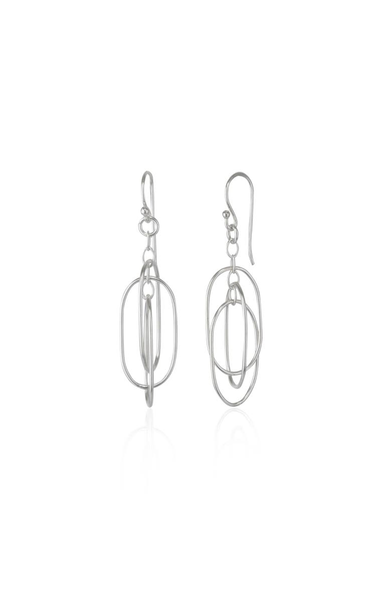 Spero London Nested Loop 3D Drop Earring in Sterling Silver, Main, color, Silver