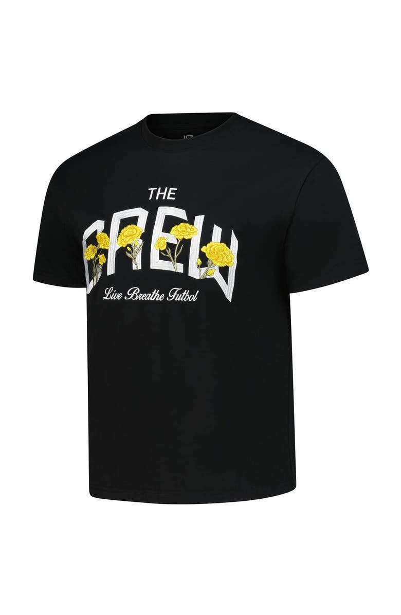 Live Breathe Futbol Unisex Live Breathe Futbol Black Columbus Crew Floral T-Shirt, Alternate, color, Black
