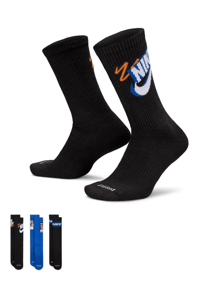 Assorted 3-Pack Dri-FIT Crew Socks, Alternate, color, 902 MLTCLR