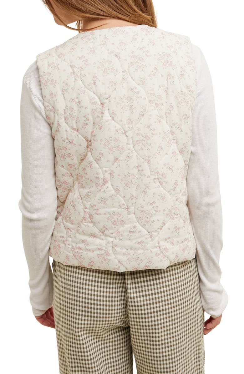 WISHLIST Floral Onion Quilted Vest, Alternate, color, 