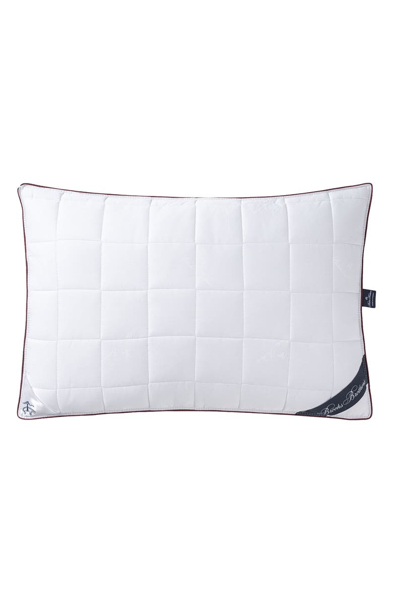 Brooks Brothers Cotton Pillow, Main, color, White