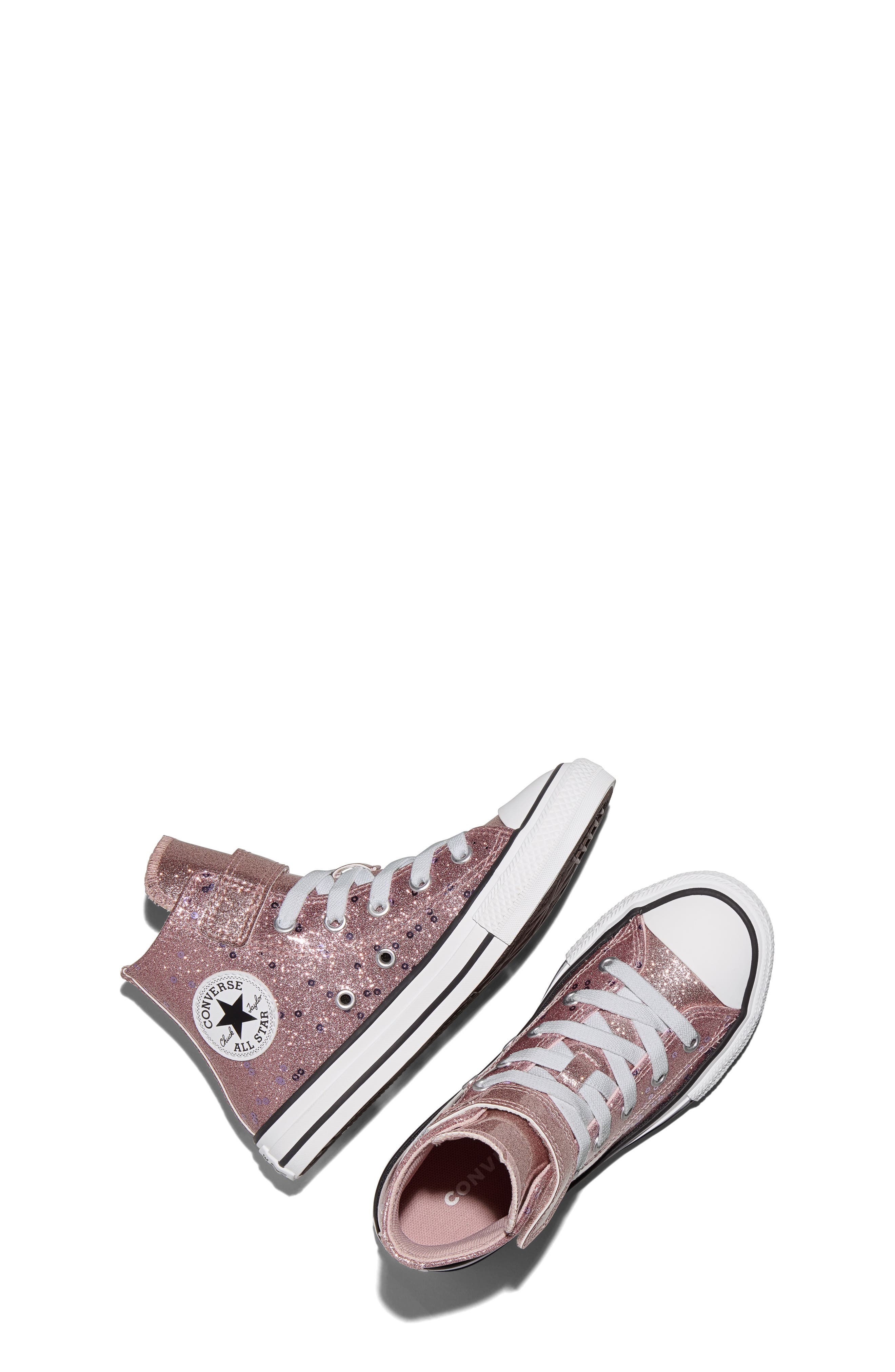 Kids' Chuck Taylor All Star Easy-On High Top Sneaker, Alternate, color, PETAL PIT/ APRICOT/ AMETHYST