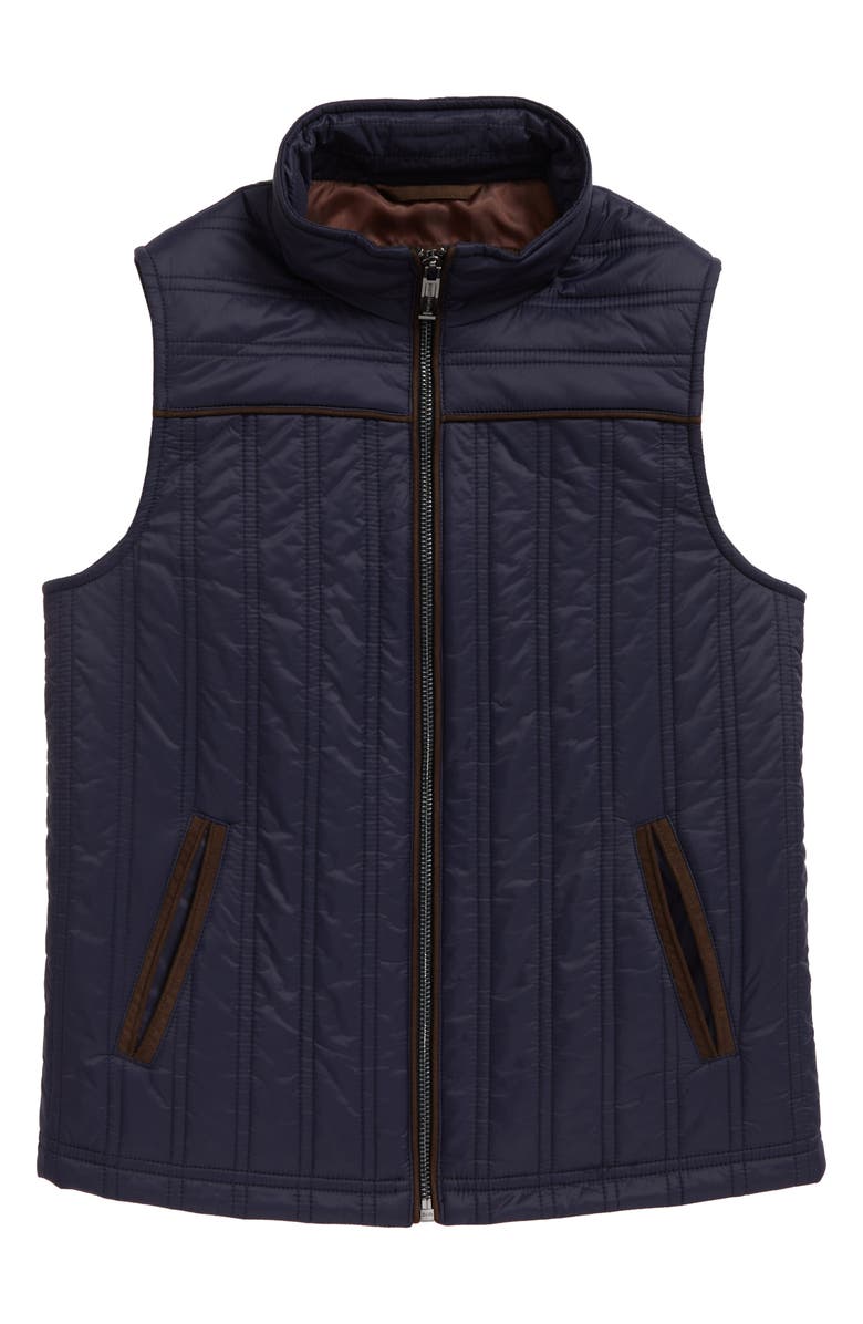 Johnston & Murphy Kids' Quilted Vest, Main, color, 
