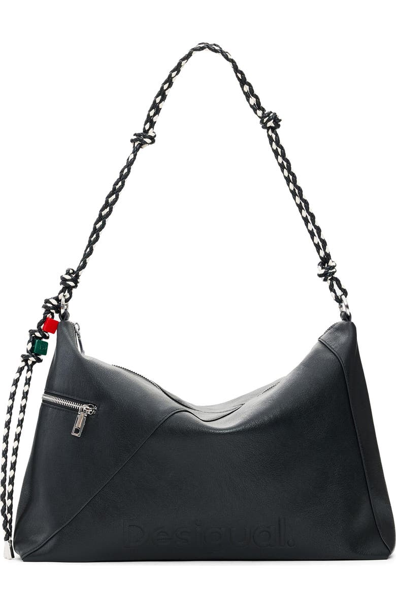 Desigual Faux Leather Shoulder Bag, Main, color,