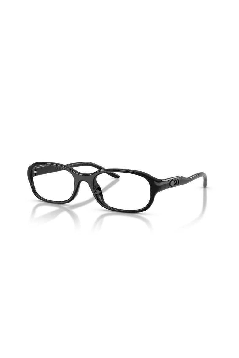 53mm Rectangle optical glasses, Main, color, Black