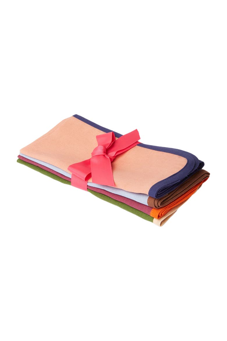 Large Napkins Set Of 4 (45X45) Rainbow Mixed Multicolor, Main, color, Rainbow Mixed Multicolor