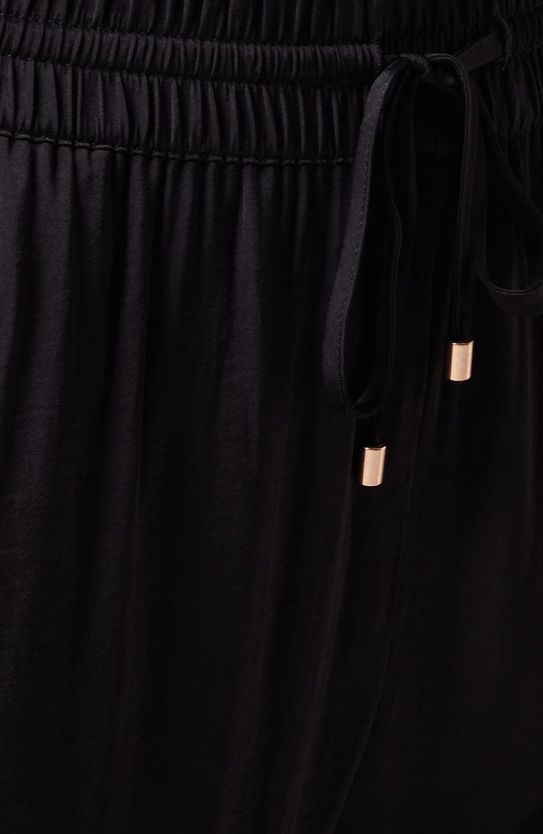 Etam Cheeta Wide Leg Satin Pajama Pants, Alternate, color, 