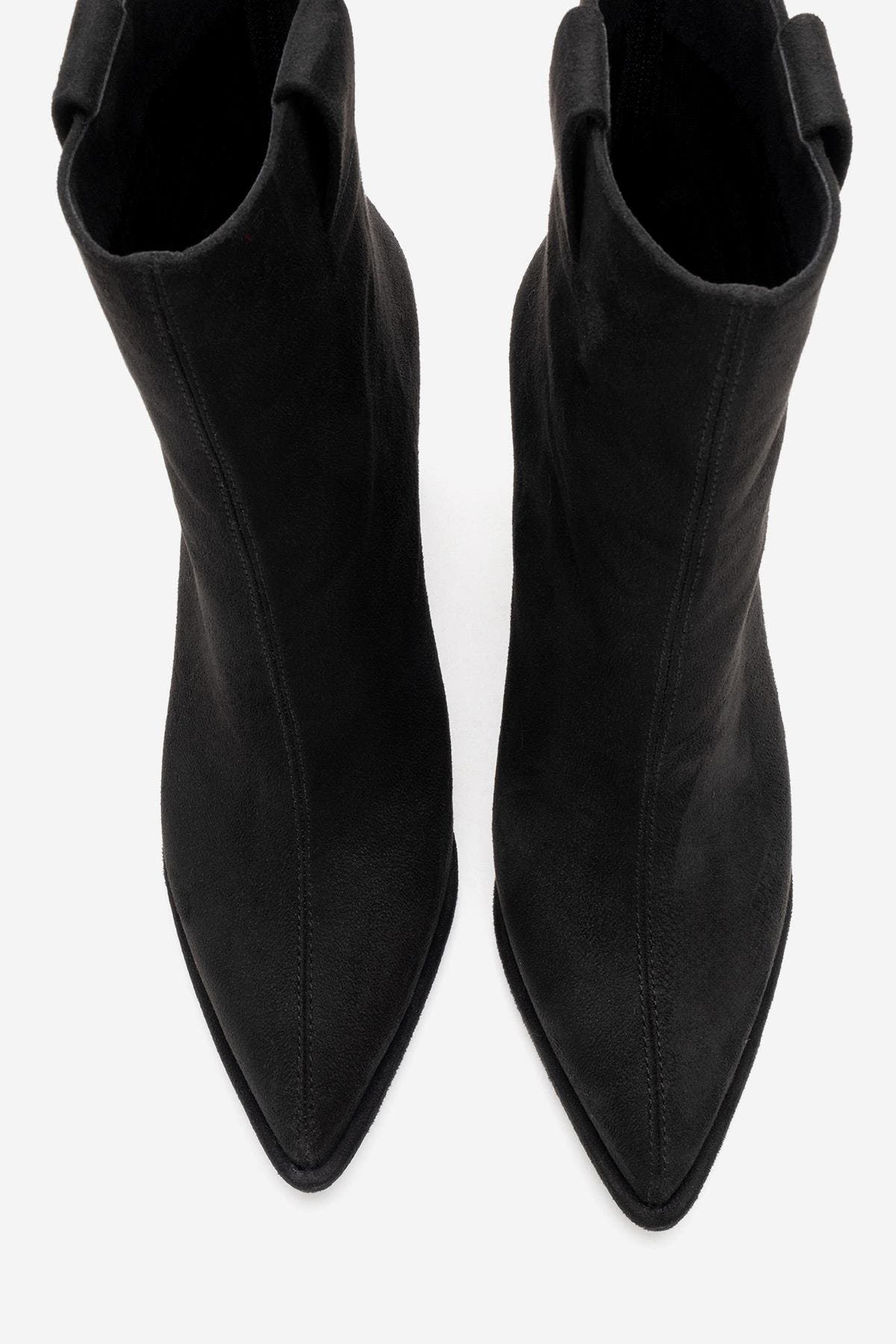 Aja Block Heel Convertible Knee High Boot, Alternate, color, Black Suede Faux Leather