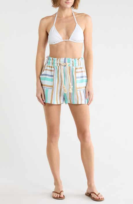 Avery Linen Cover-Up Shorts