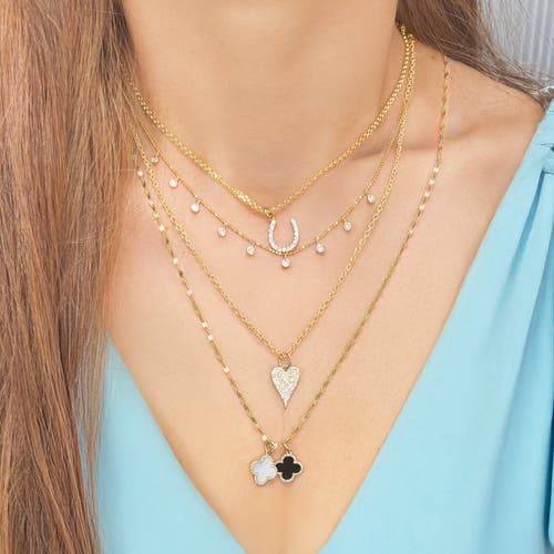 The Lovery Fine Jewelry Diamond Horseshoe Charm In Gold