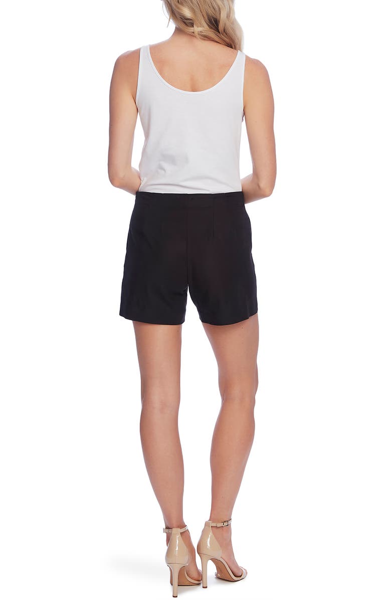 Vince Camuto Doubleweave Button Shorts, Alternate, color,