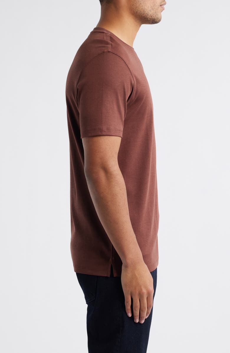 Robert Barakett Georgia Pima Cotton T-Shirt, Alternate, color, Rusty Brown