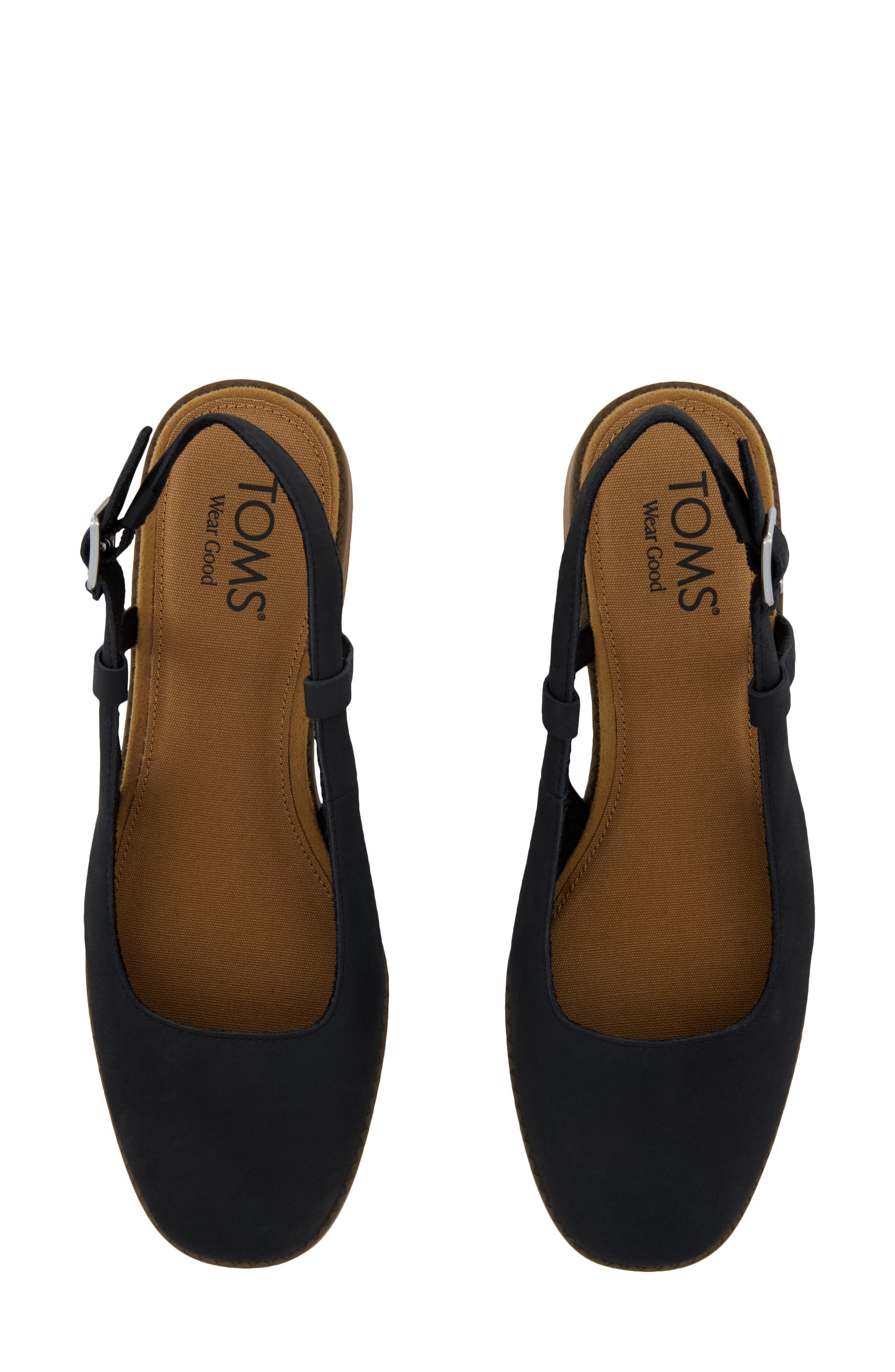 TOMS Jaclyn Slingback Pump, Alternate, color, Black