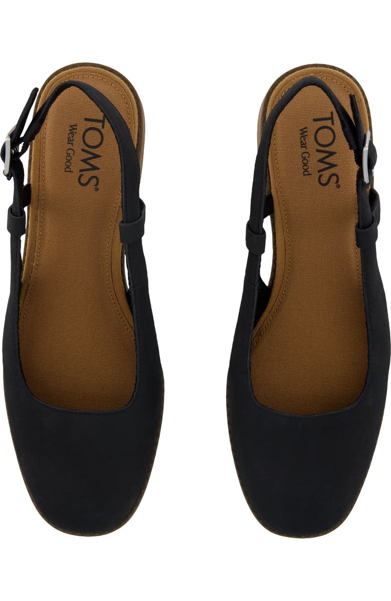 TOMS Jaclyn Slingback Pump, Alternate, color, Black