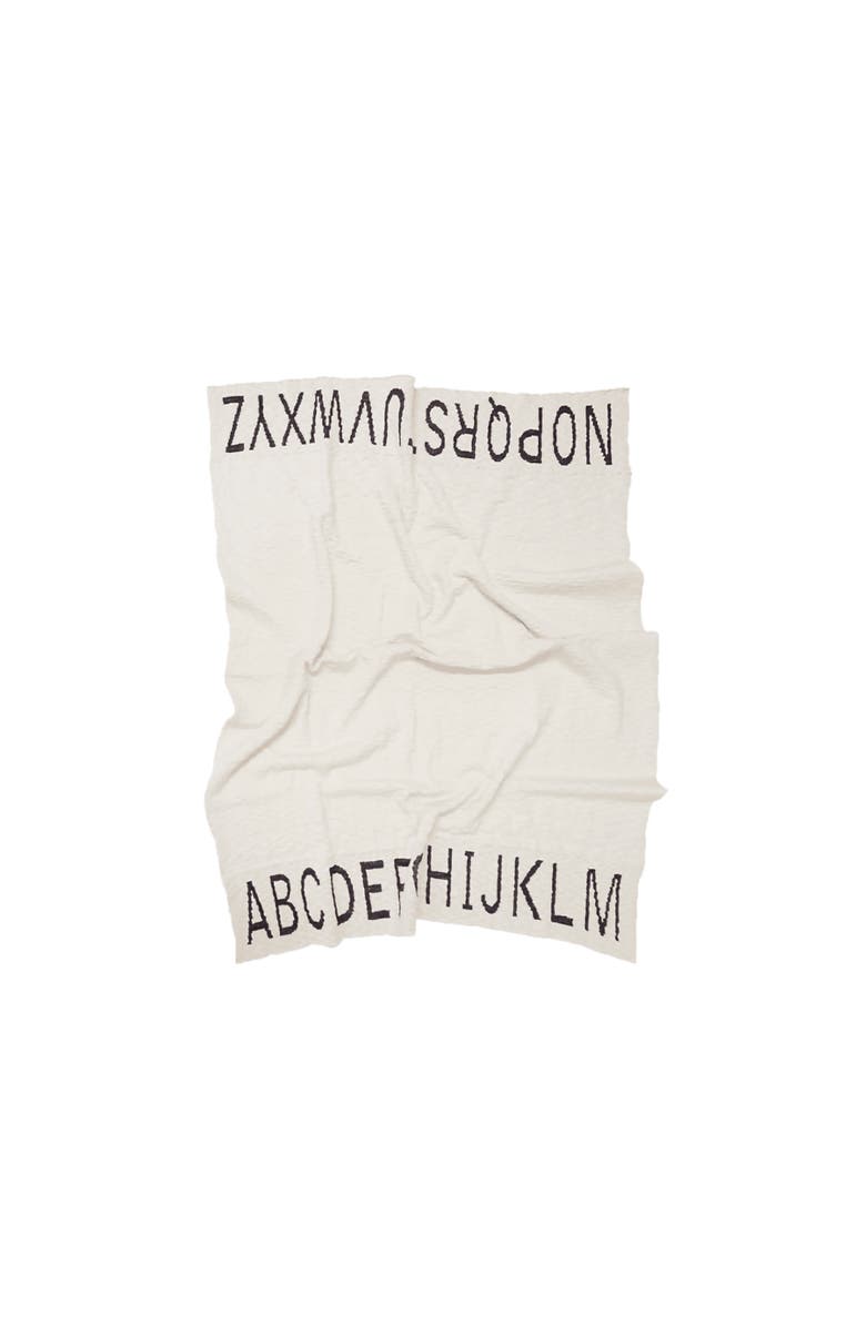Lorena Canals Baby blanket ABC Natural-Black, Main, color, Natural - Black