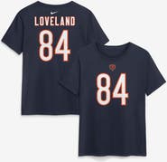 Nike Women's Nike Colston Loveland Navy Chicago Bears Name & Number T-Shirt