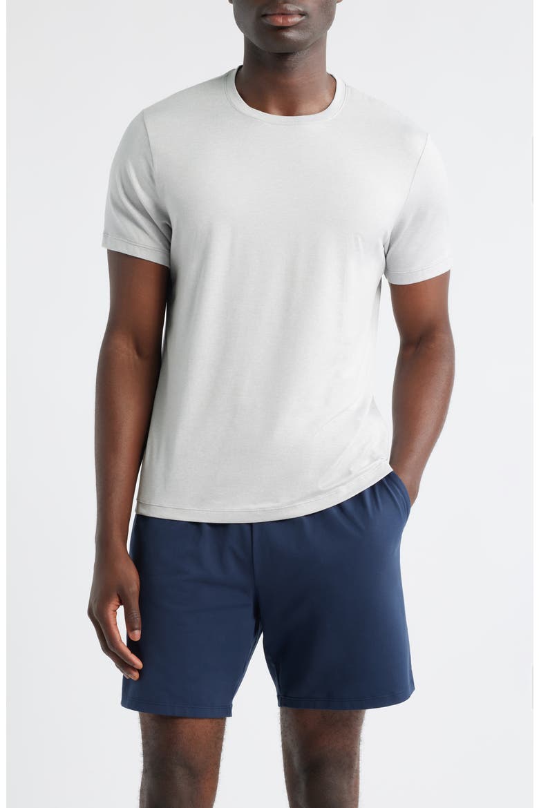 Dynamic Crewneck T-Shirt, Main, color, GREY FOG HEATHER