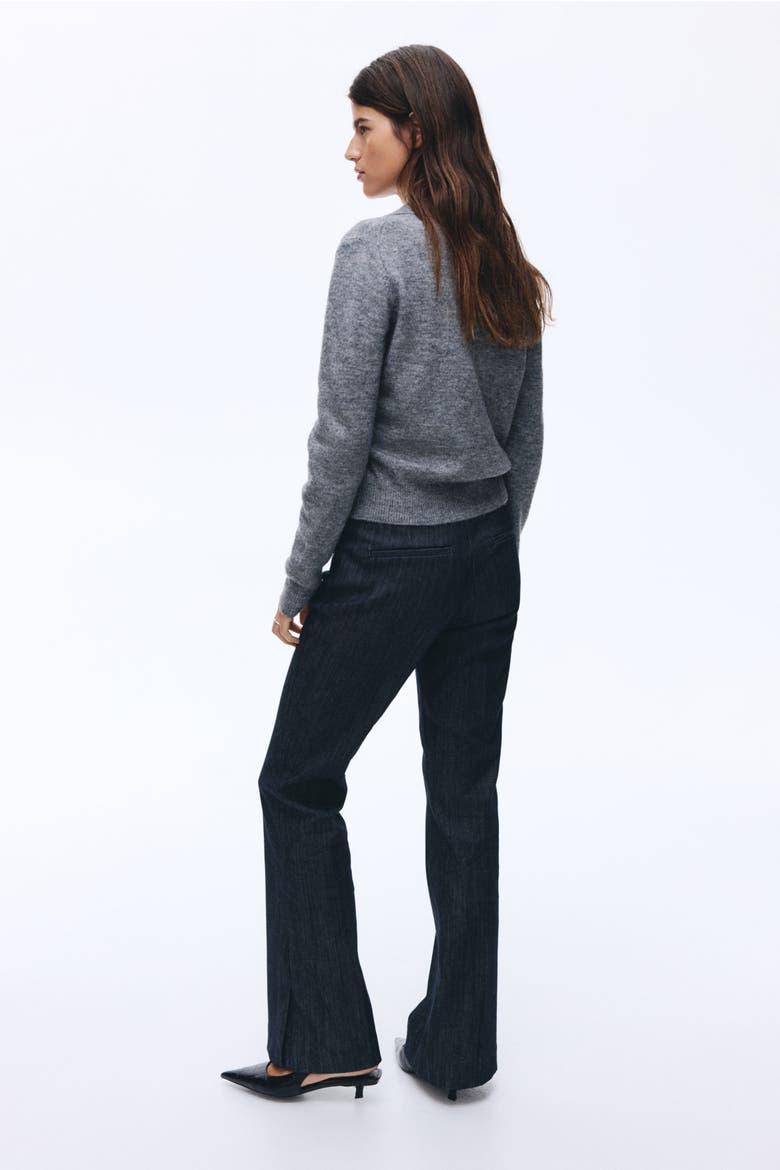 High Flared Jeans, Alternate, color, Dark denim blue