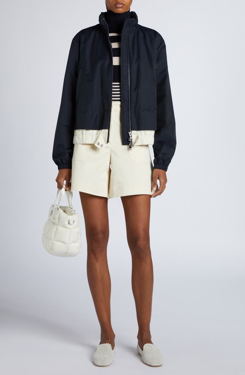 Moncler Janze Nylon Jacket, Alternate, color, Navy Blue