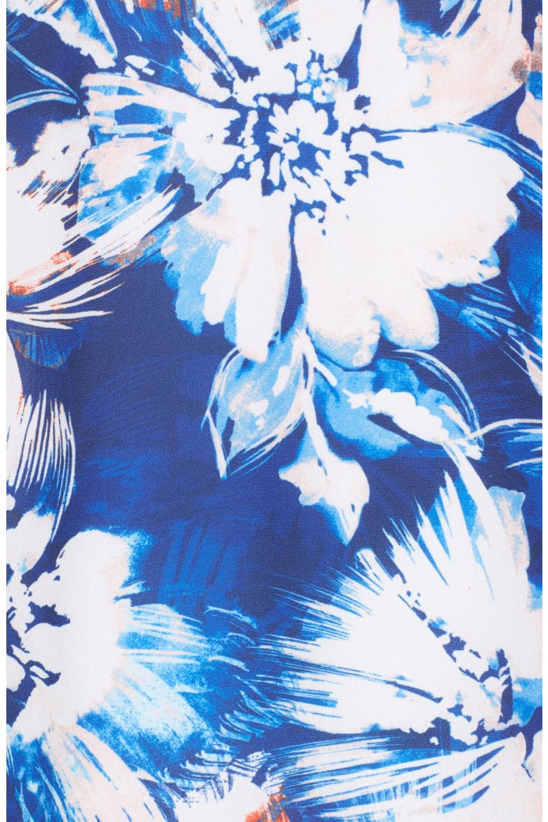 Ruffle Shift Dress, Alternate, color, BLUE BRUSH FLORAL