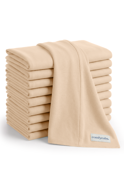 Cotton Burp Cloths - Pack of 10